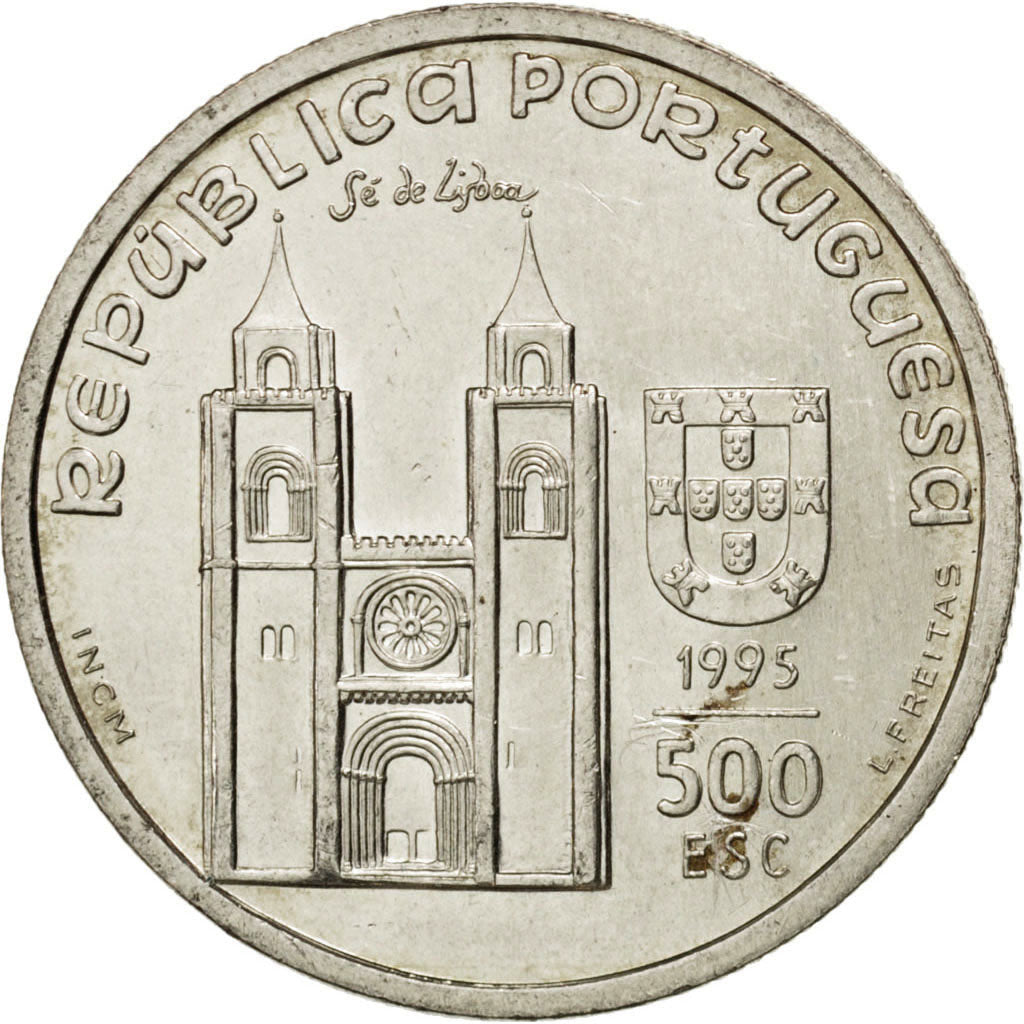 Coin, Portugal, 500 Escudos, 1995, AU(55-58), Silver, KM:686