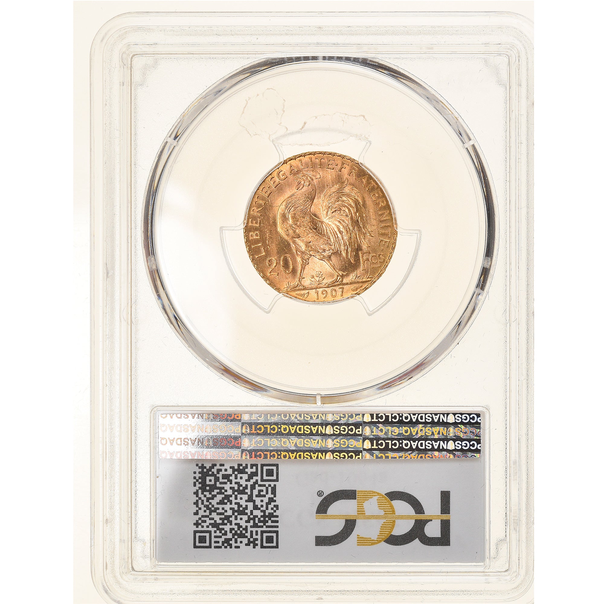 Monnaie, France, Marianne, 20 Francs, 1907, Paris, PCGS, MS65+, FDC, Or