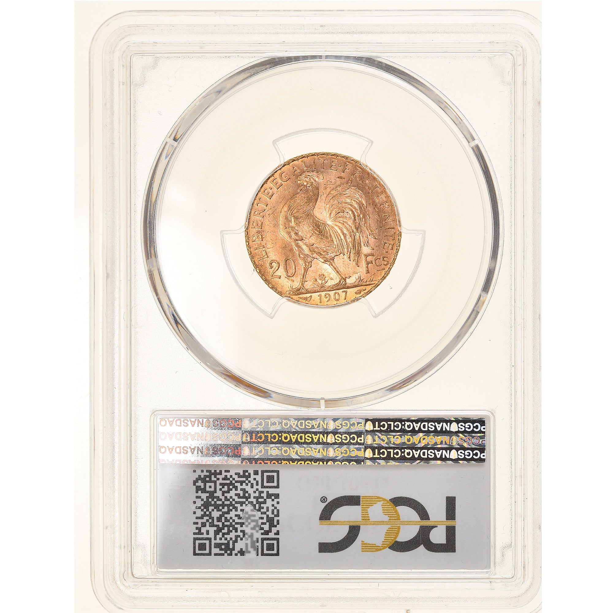 Monnaie, France, Marianne, 20 Francs, 1907, Paris, PCGS, MS66, FDC, Or