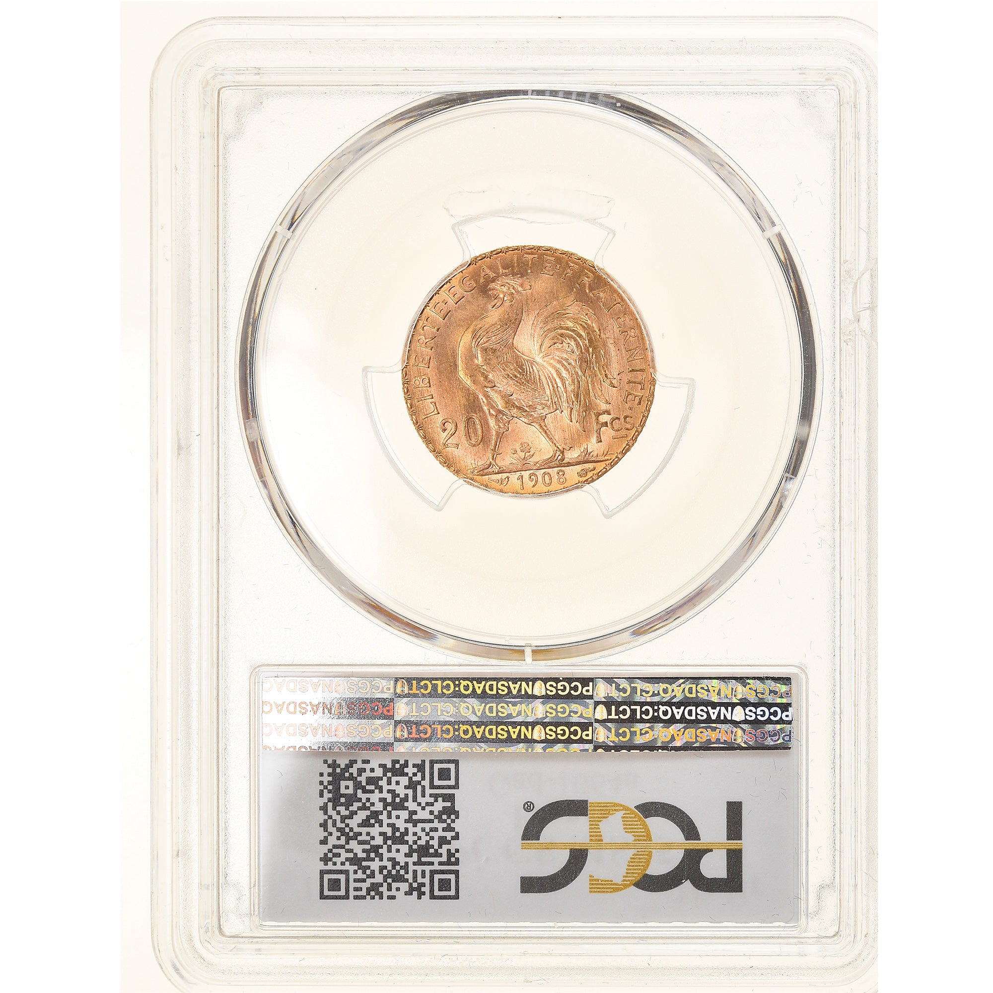 Monnaie, France, Marianne, 20 Francs, 1908, PCGS, MS65, FDC, Or, Gadoury:1064a