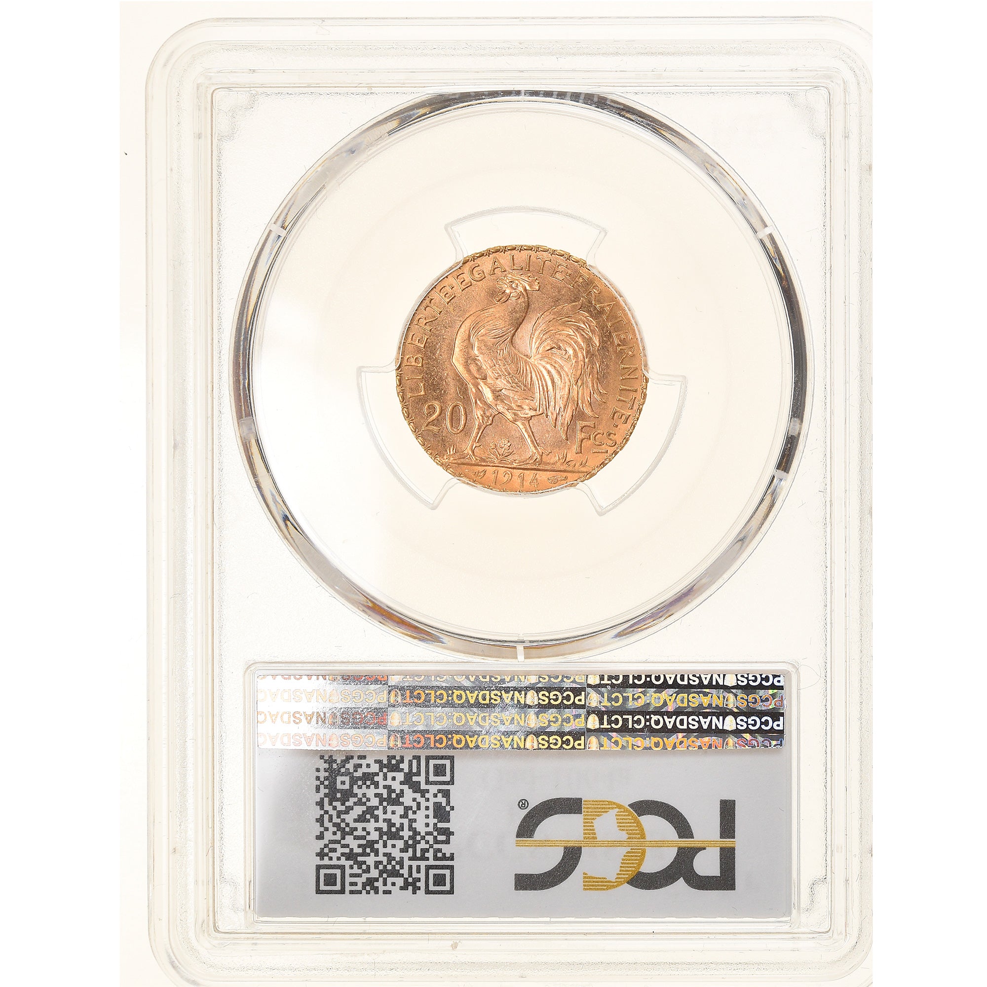 Monnaie, France, Marianne, 20 Francs, 1914, Paris, PCGS, MS65, FDC, Or