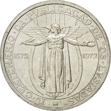 PORTUGAL, 50 Escudos, 1972, KM #602, AU(55-58), Silver, 34.5, 17.73