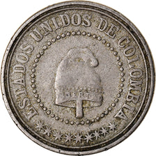 Coin, Colombia, 2-1/2 Centavos, 1881, Scoville Mfg. Co., Waterbury, CT, USA