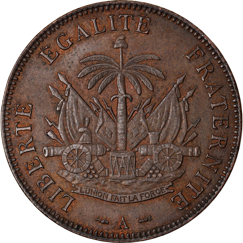 Coin, Haiti, 2 Centimes, 1894, Paris, EF(40-45), Bronze, KM:49