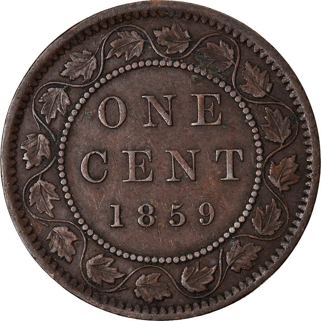 Coin, Canada, Victoria, Cent, 1859, Royal Canadian Mint, Ottawa, EF(40-45)