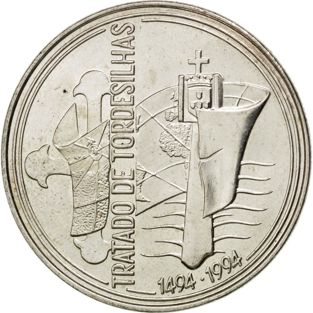 PORTUGAL, 1000 Escudos, 1994, Lisbon, KM #675, MS(60-62), Silver, 40, 28.01