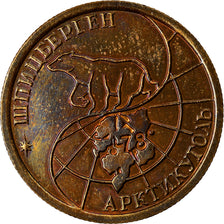 Coin, SPITZBERGEN, 100 Roubles, 1993, AU(55-58), Aluminum-Bronze, KM:Tn8