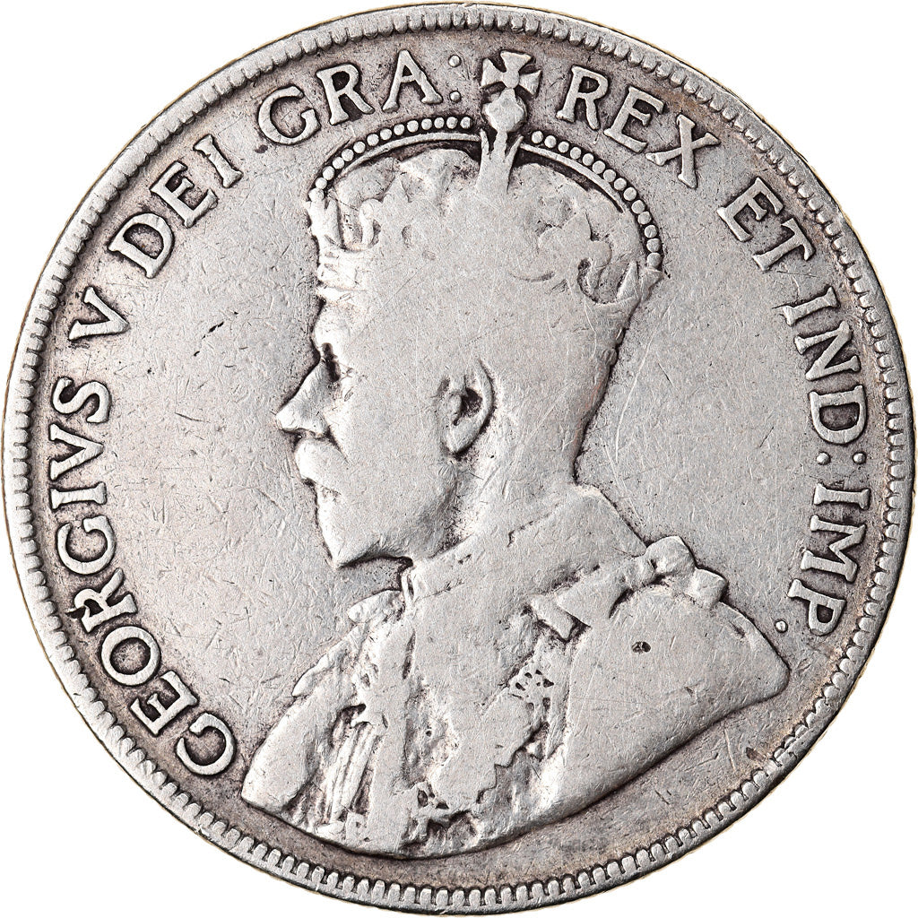Coin, NEWFOUNDLAND, 50 Cents, 1917, Royal Canadian Mint, Ottawa, VF(20-25)