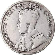 Coin, NEWFOUNDLAND, 50 Cents, 1917, Royal Canadian Mint, Ottawa, VF(20-25)