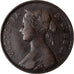 Coin, NEWFOUNDLAND, Large Cent, 1880, Royal Canadian Mint, VF(30-35), Bronze