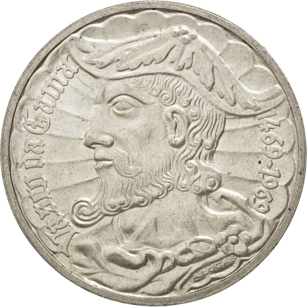 PORTUGAL, 50 Escudos, 1969, KM #598, AU(55-58), Silver, 18.04