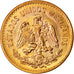 Coin, Mexico, 5 Pesos, 1955, Mexico City, AU(55-58), Gold, KM:464
