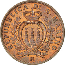 SAN MARINO, 10 Centesimi, 1938, Rome, KM #13, MS(63), Bronze, 22.5, 5.40