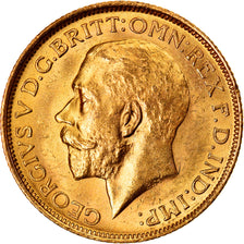 Coin, Australia, George V, Sovereign, 1913, Sydney, MS(60-62), Gold, KM:29