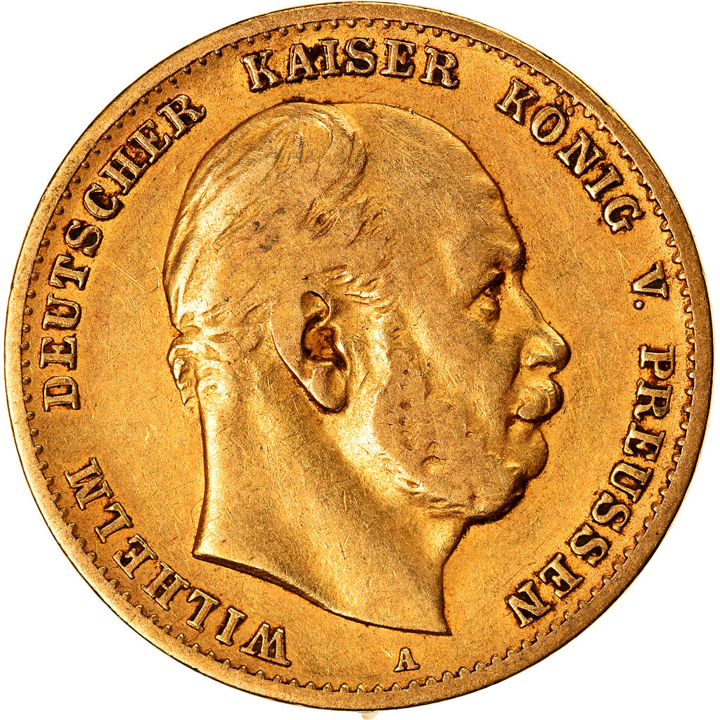 Monnaie, Etats allemands, PRUSSIA, Wilhelm I, 10 Mark, 1872, Berlin, TTB, Or