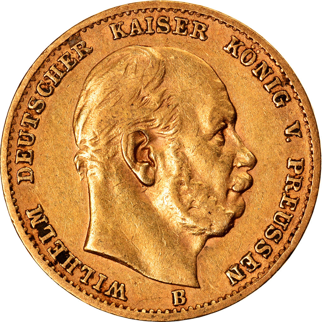 Monnaie, Etats allemands, PRUSSIA, Wilhelm I, 10 Mark, 1873, Hannover, TTB, Or
