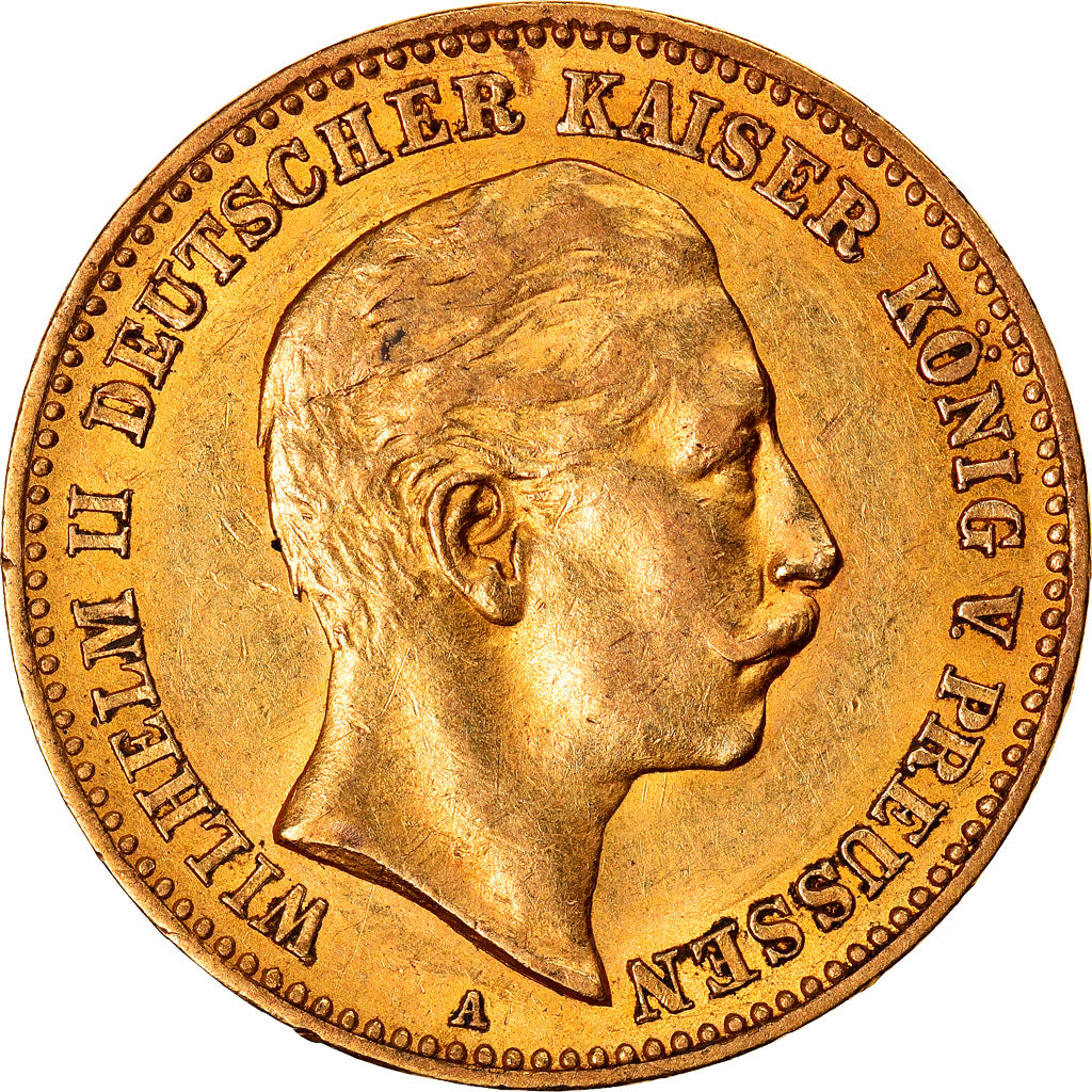 Coin, German States, PRUSSIA, Wilhelm II, 10 Mark, 1898, Berlin, AU(50-53)