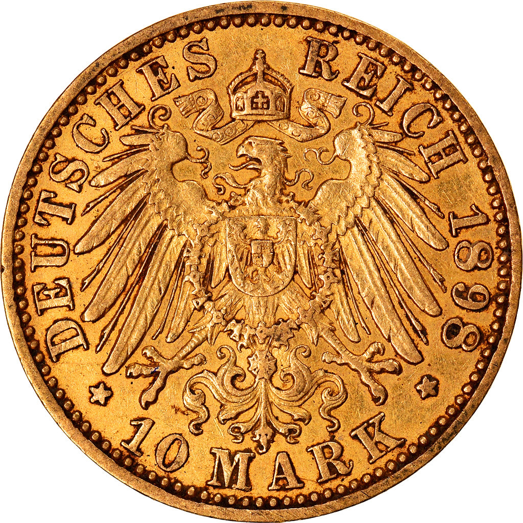 Monnaie, Etats allemands, PRUSSIA, Wilhelm II, 10 Mark, 1898, Berlin, TTB, Or