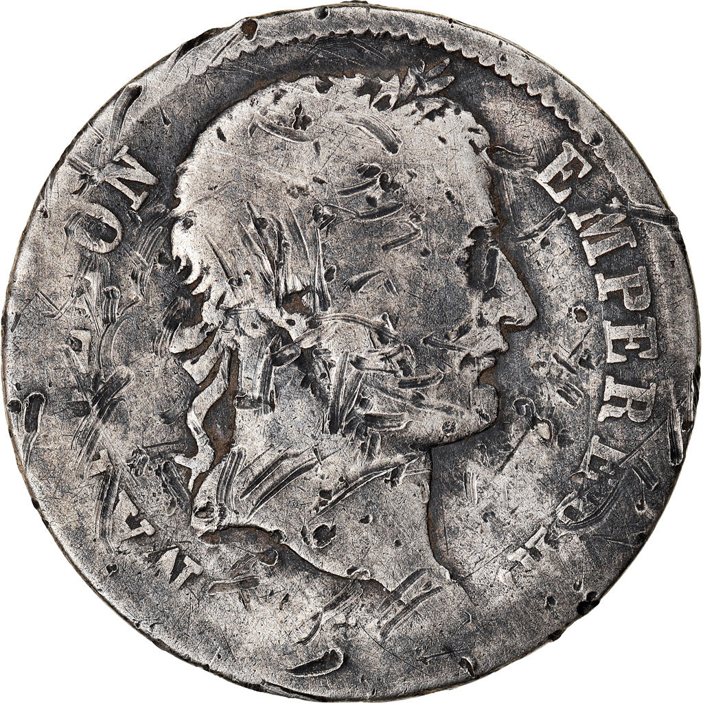 Coin, France, Napoléon I, Franc, 1808, Torino, Extremely rare, G(4-6), Silver