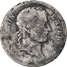 Coin, France, Napoléon I, Franc, 1808, Torino, Extremely rare, G(4-6), Silver