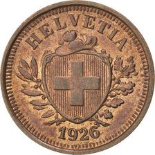 SWITZERLAND, Rappen, 1926, Bern, KM #3.2, MS(60-62), Bronze, 16, 1.48