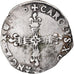 Moneta, Francia, Charles X, 1/8 d'écu à la croix de face, 1590, Paris, MB+