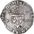 Monnaie, France, Charles X, 1/8 d'écu à la croix de face, 1590, Paris, TB+