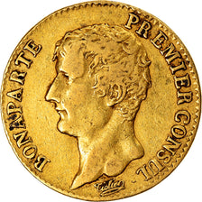 Moeda, França, Napoléon I, 20 Francs, An 12 (1804), Paris, EF(40-45), Dourado