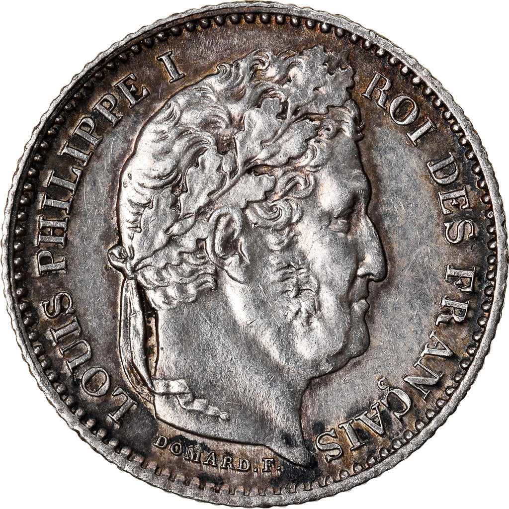Moeda, França, Louis-Philippe, 25 Centimes, 1846, Paris, AU(55-58), Prata