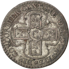 SWISS CANTONS, Batzen, 1826, KM #194.1, VF(30-35), Billon, 2.43