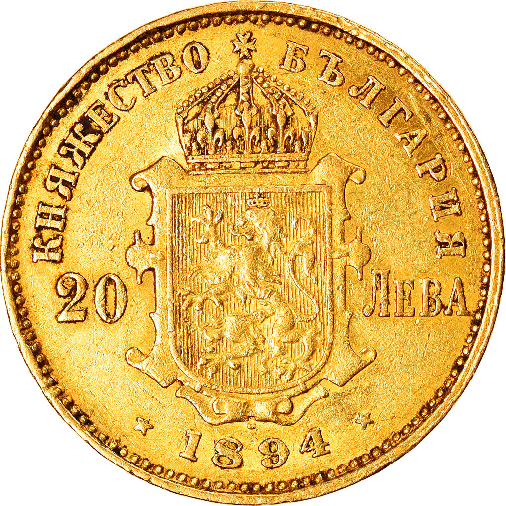 Coin, Bulgaria, Ferdinand I, 20 Leva, 1894, Kormoczbanya, Hungary, EF(40-45)