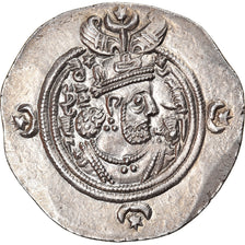 Coin, Sasanian Kings, Khusrau II, Drachm, Year 23, Hamadan, MS(60-62), Silver