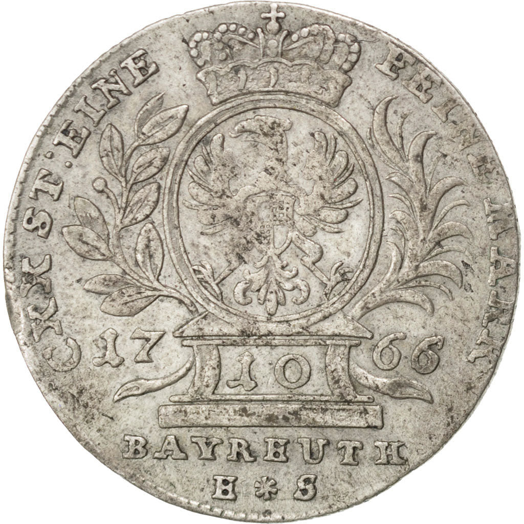 Coin, German States, BRANDENBURG-BAYREUTH, Friedrich Christian, 10 Kreuzer