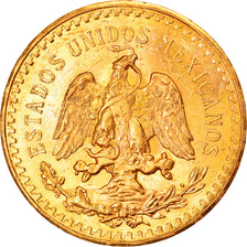 Moneda, México, 50 Pesos, 1930, Mexico City, EBC, Oro, KM:481