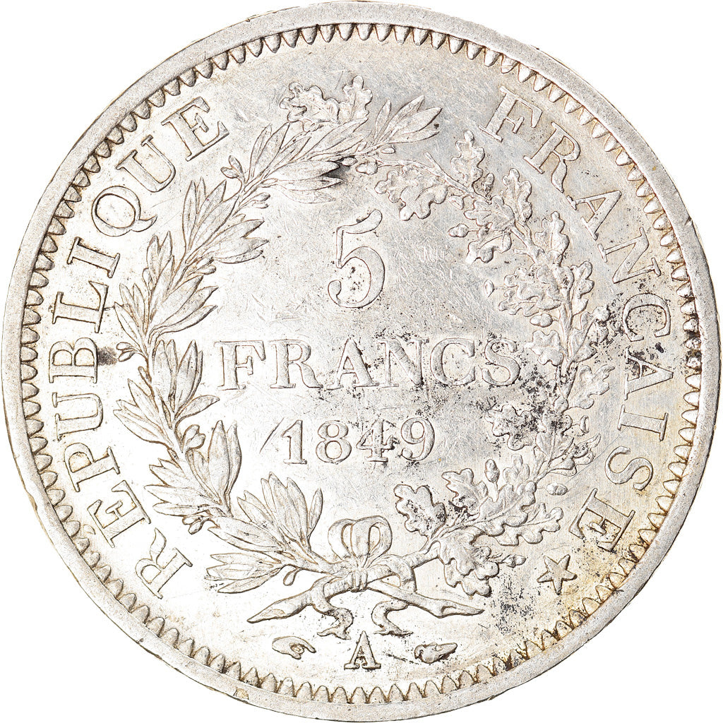 Coin, France, Hercule, 5 Francs, 1849, Paris, EF(40-45), Silver, KM:756.1