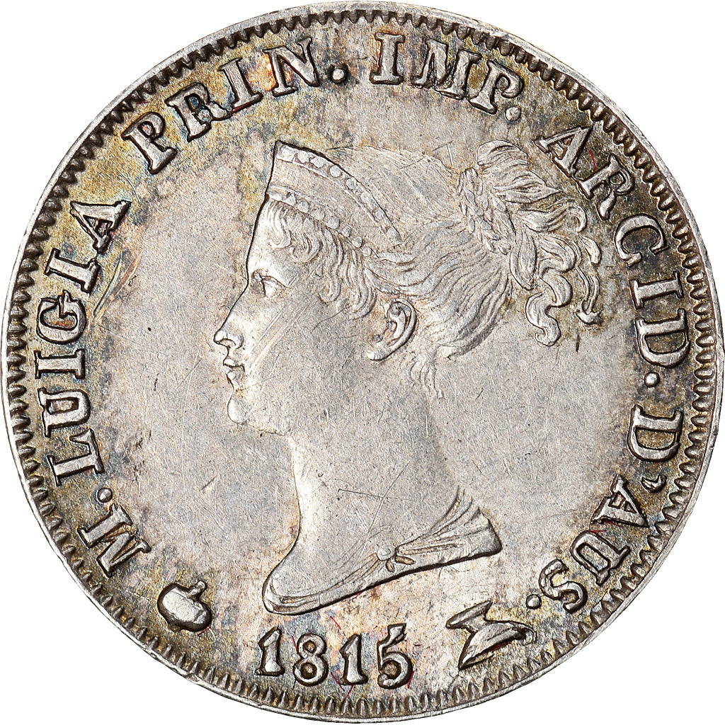 Moneda, Estados italianos, PARMA, Maria Luigia, 5 Soldi, 1815, Milan, EBC