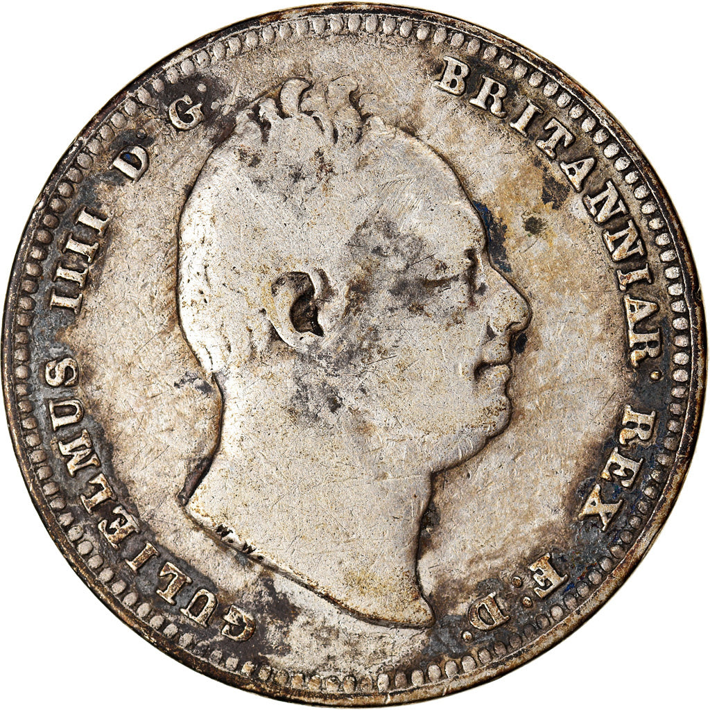 Moneta, Gujana, William IV, Guilder, 1836, VF(20-25), Srebro, KM:25
