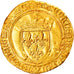Moeda, França, Charles VIII, Ecu d'or, Limoges, Rara, AU(50-53), Dourado