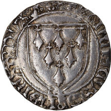 Coin, France, Bretagne, François II, Gros à l'écu, Rennes, AU(55-58), Silver