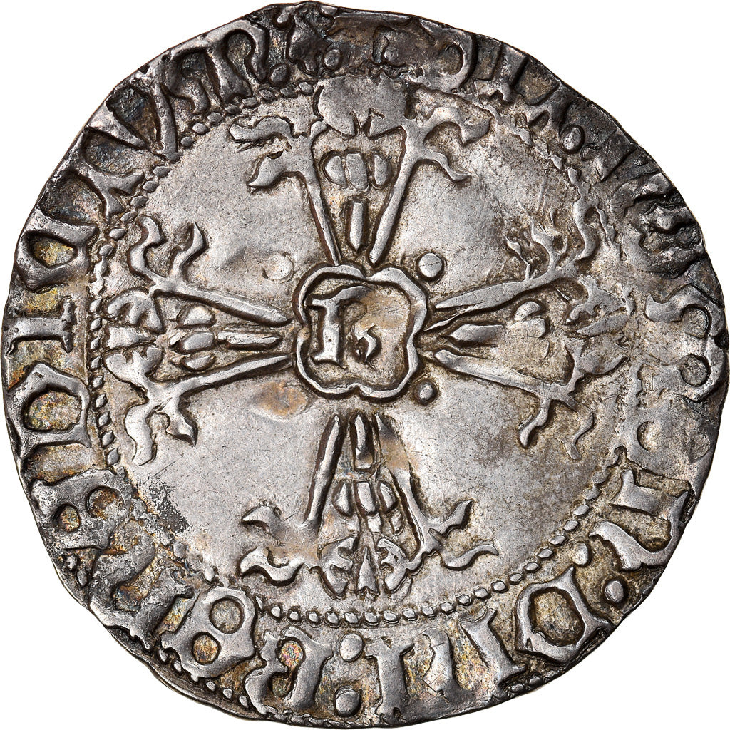 Moeda, França, Bretagne, François II, Gros à l'écu, Rennes, AU(55-58)
