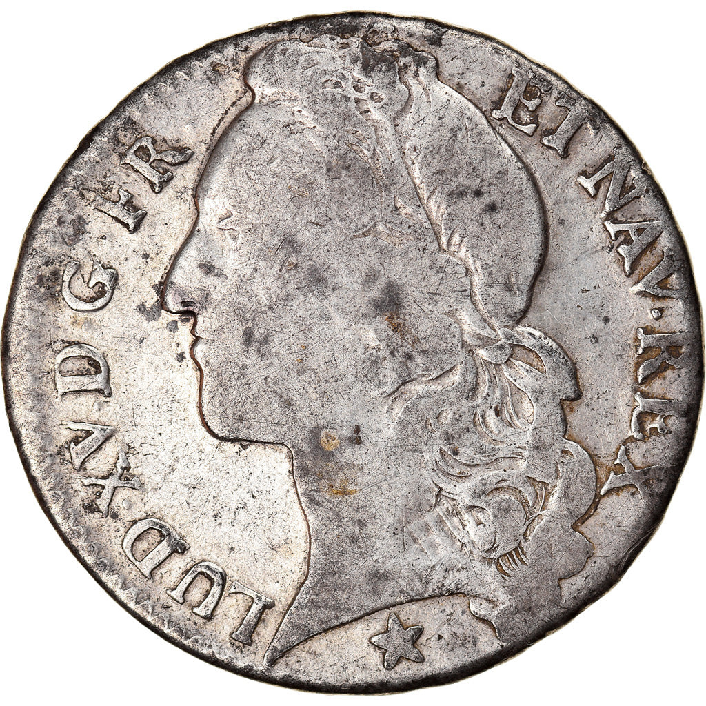 Münze, Frankreich, Louis XV, 1/2 Écu au bandeau, 1/2 ECU, 44 Sols, 1741