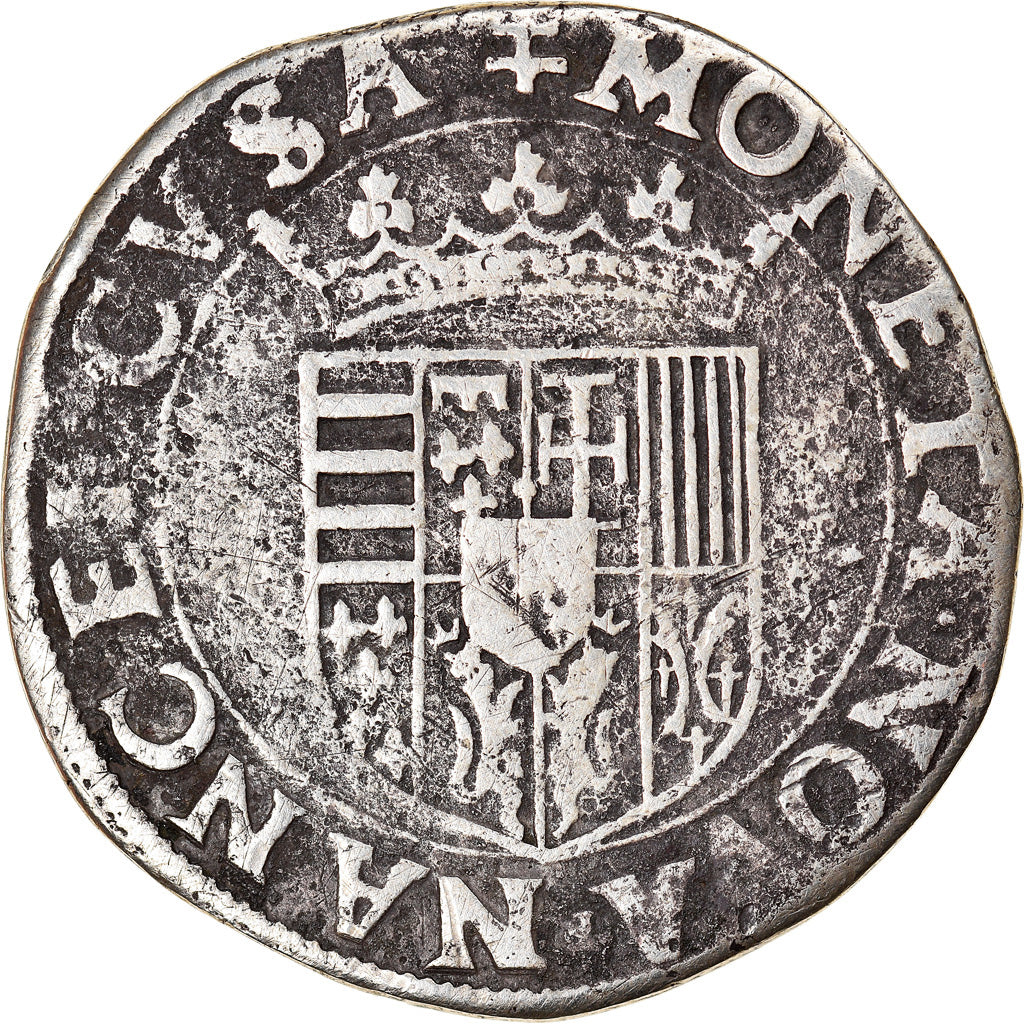 Moneta, Francja, LORRAINE, Charles III, Teston, Teston, Nancy, VF(30-35)