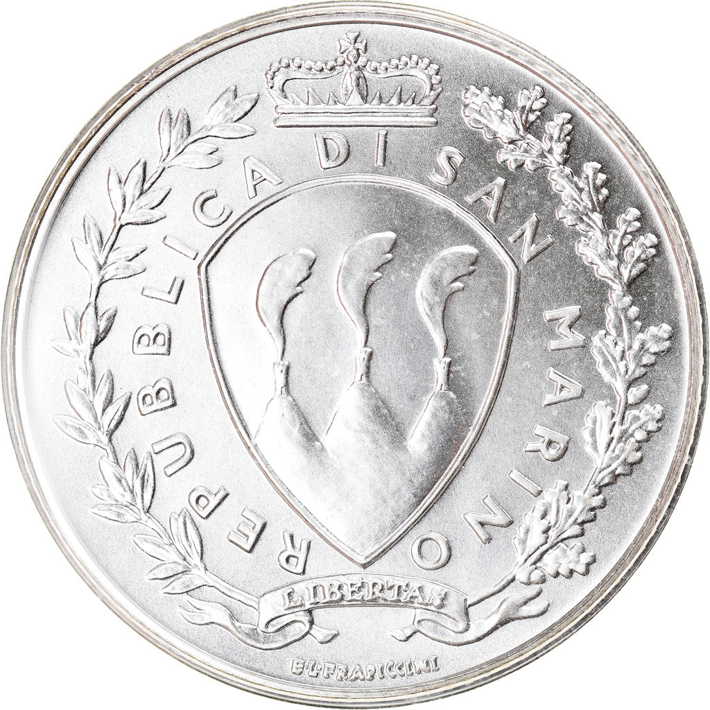 San Marino, 5 Euro, 2003, Rome, BU, STGL, Silber, KM:452