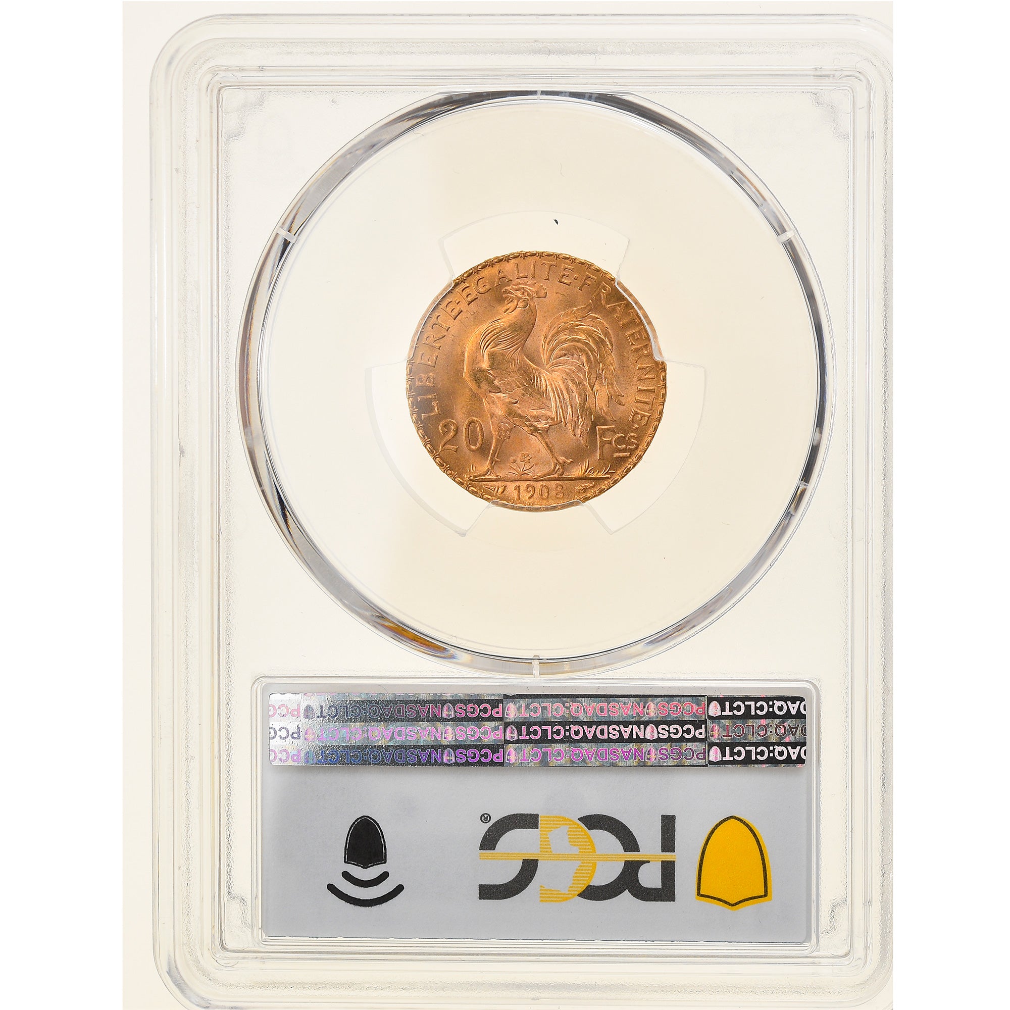 Monnaie, France, Marianne, 20 Francs, 1908, Paris, PCGS, MS66, FDC, Or