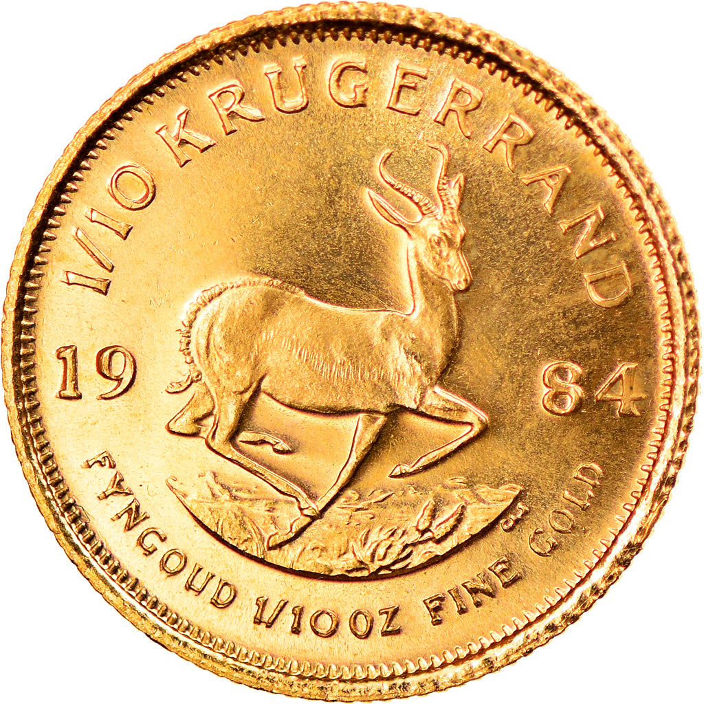 Monnaie, Afrique du Sud, 1/10 Krugerrand, 1984, FDC, Or, KM:105