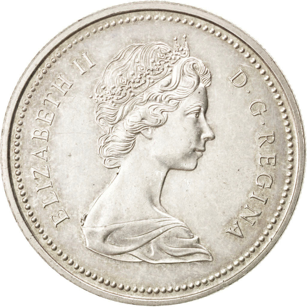 CANADA, Dollar, 1972, Royal Canadian Mint, KM #64.2a, AU(50-53), Silver, 36,...