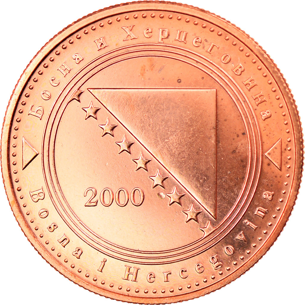 Munten, Bosnië - Herzegovina, 20 Feninga, 2000, British Royal Mint, FDC, Copper