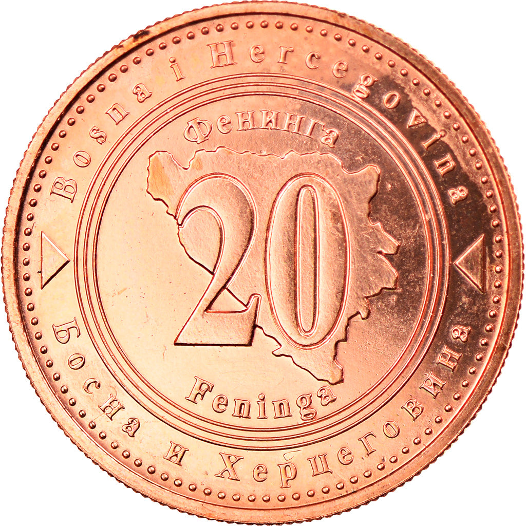 Munten, Bosnië - Herzegovina, 20 Feninga, 2000, British Royal Mint, FDC, Copper
