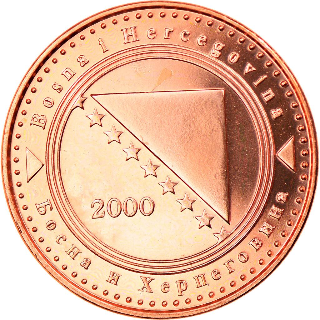 Munten, Bosnië - Herzegovina, 10 Feninga, 2000, British Royal Mint, FDC, Copper
