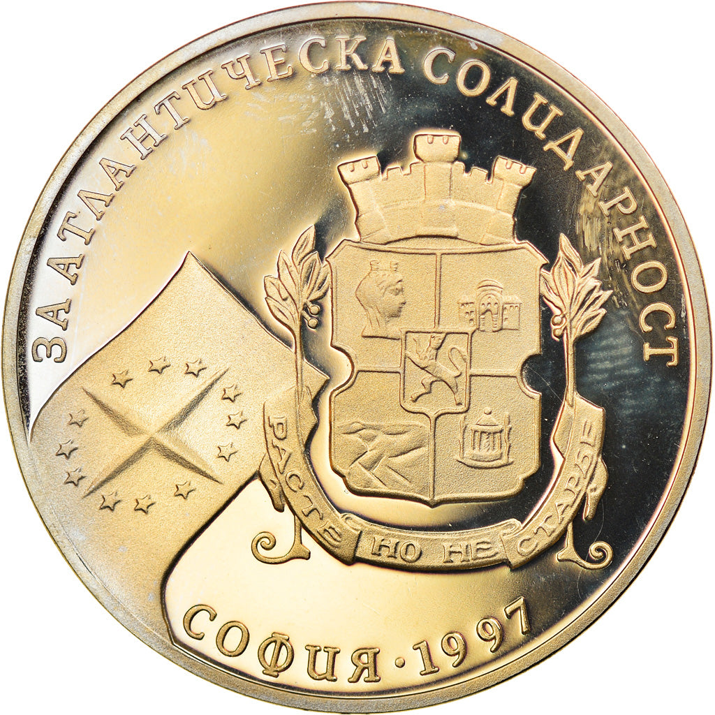 Coin, Bulgaria, 500 Leva, 1997, Proof, MS(65-70), Copper-Nickel-Zinc, KM:229